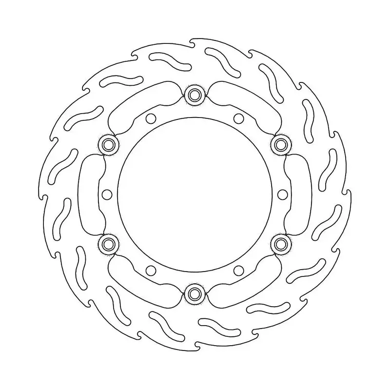 BRAKE ROTOR FLOATING FLAME BLACK