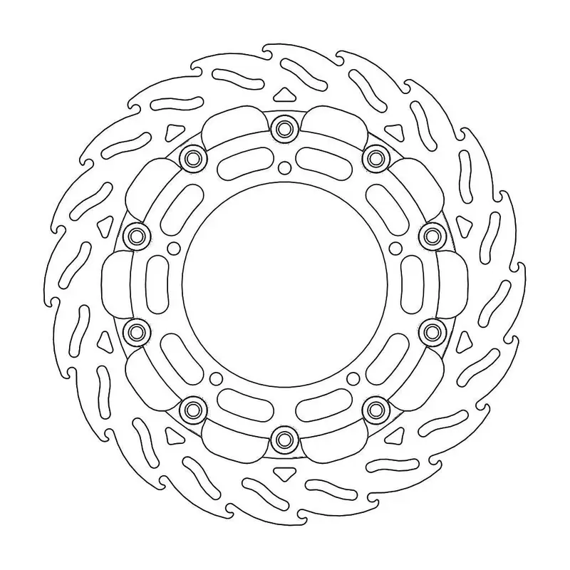 BRAKE ROTOR FLOATING FLAME BLACK