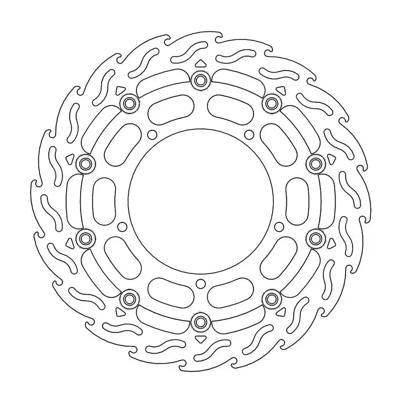 BRAKE ROTOR FLOATING FLAME BLACK