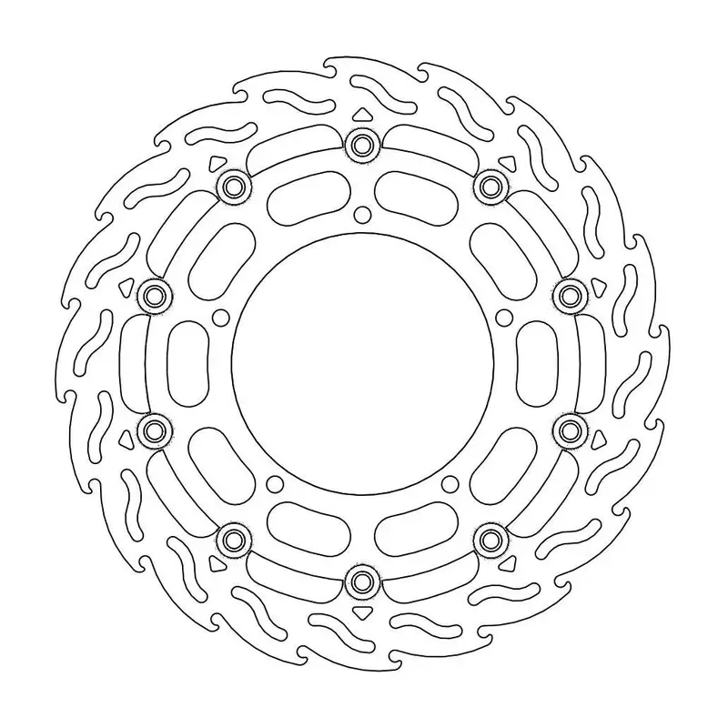 BRAKE ROTOR FLOATING FLAME BLACK