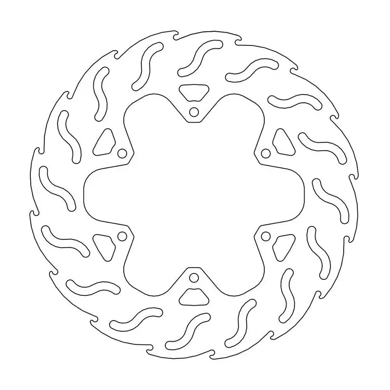 BRAKE ROTOR FIXED FLAME NATURAL
