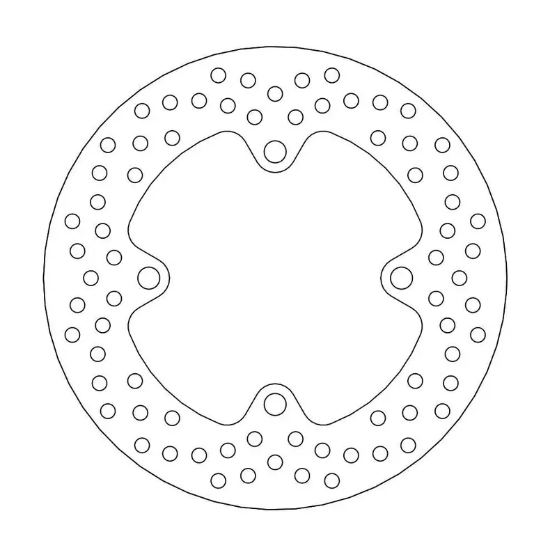 BRAKE ROTOR FIXED HALO ROUND NATURAL