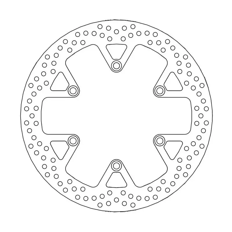BRAKE ROTOR FIXED HALO ROUND NATURAL