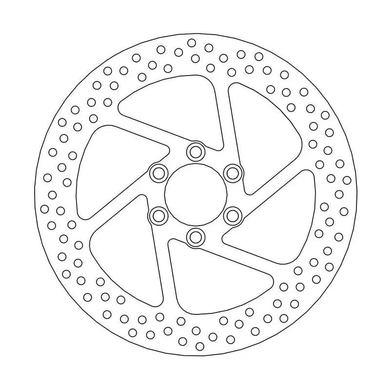 BRAKE ROTOR FIXED HALO ROUND NATURAL