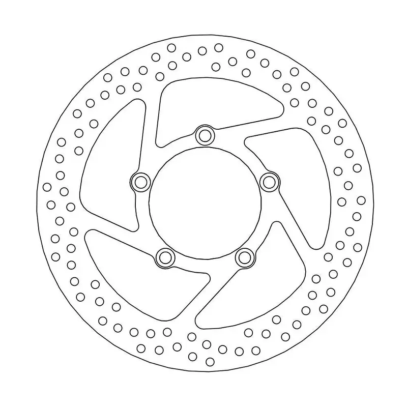 BRAKE ROTOR FIXED HALO ROUND NATURAL