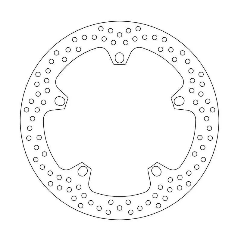 BRAKE ROTOR FIXED HALO ROUND NATURAL
