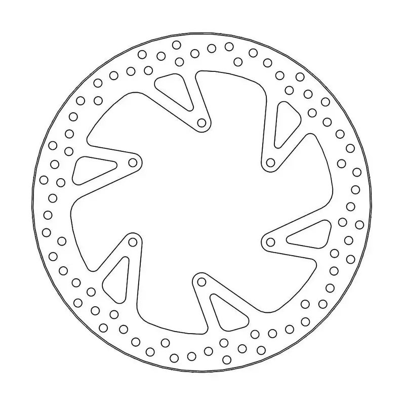 BRAKE ROTOR FIXED HALO ROUND NATURAL