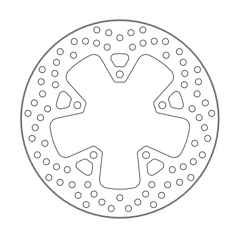 BRAKE ROTOR FIXED HALO ROUND NATURAL