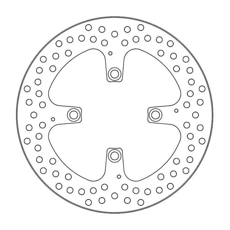 BRAKE ROTOR FIXED HALO ROUND NATURAL