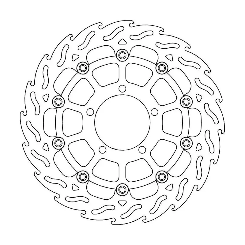 BRAKE ROTOR FLOATING FLAME BLACK