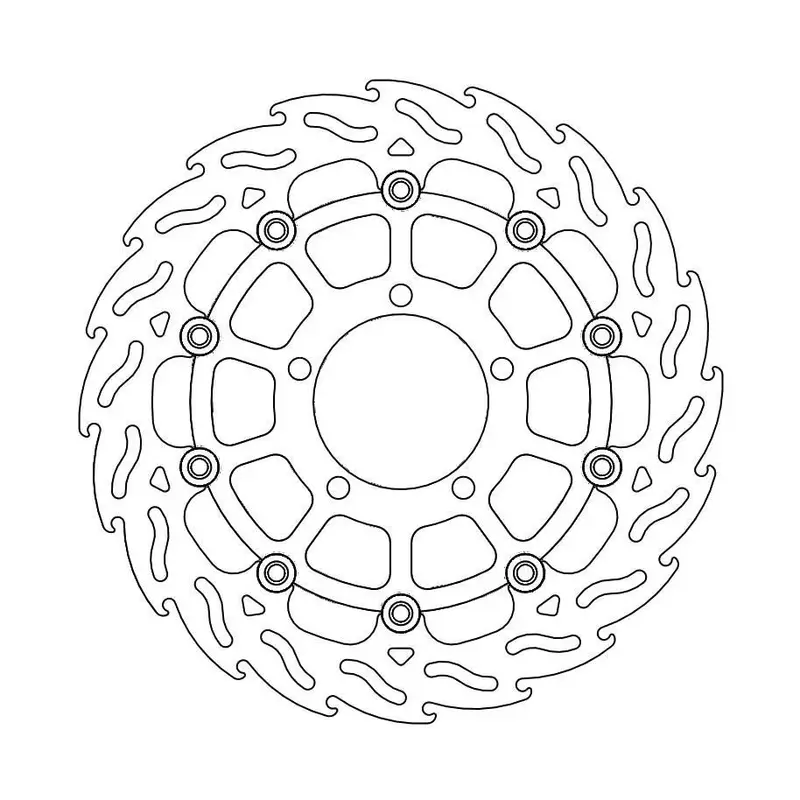 BRAKE ROTOR FLOATING FLAME BLACK