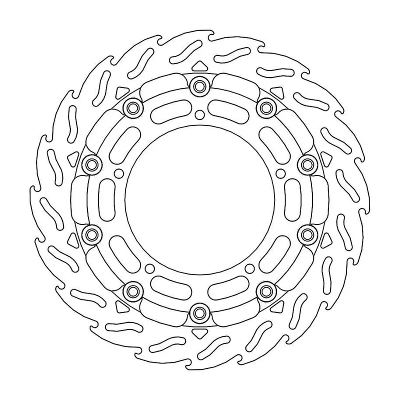 BRAKE ROTOR FLOATING FLAME BLACK