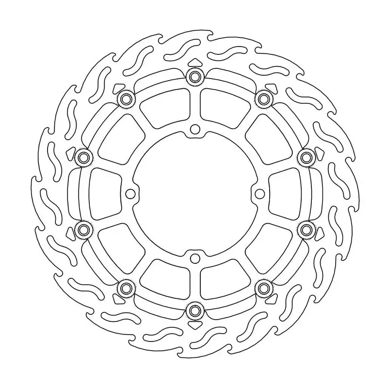 BRAKE ROTOR FLOATING FLAME BLACK