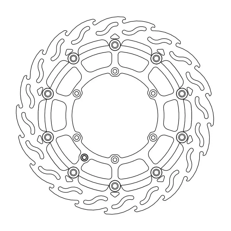 BRAKE ROTOR FLOATING FLAME BLACK