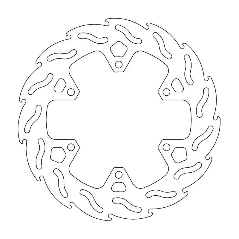 BRAKE ROTOR FIXED FLAME FLAMED NATURAL