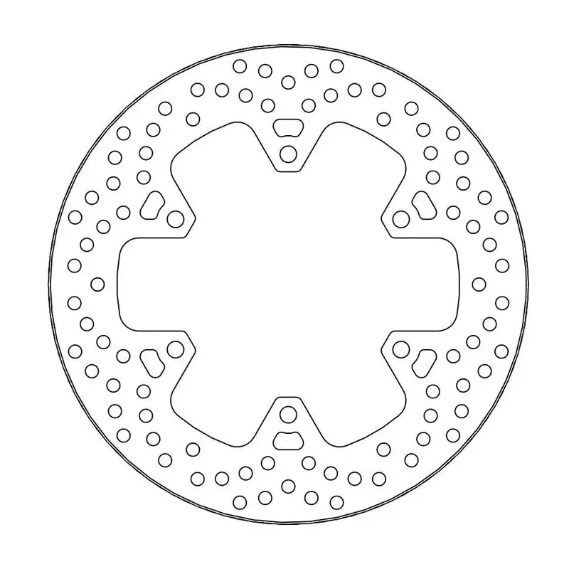 BRAKE ROTOR FIXED HALO ROUND NATURAL