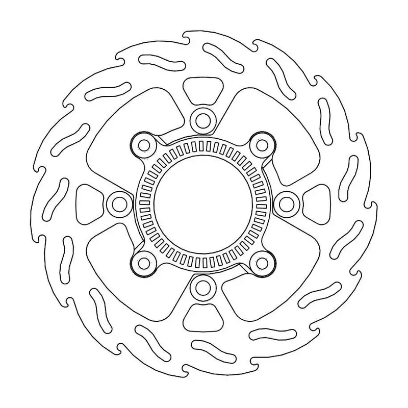 BRAKE ROTOR FIXED FLAME FLAMED NATURAL