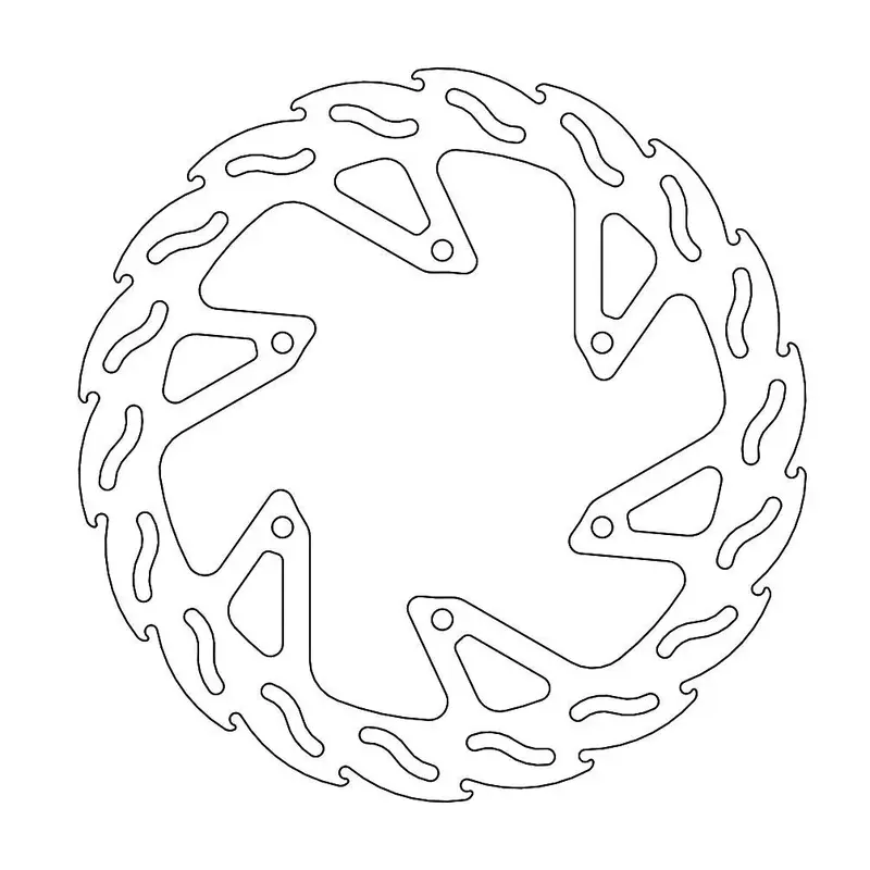 BRAKE ROTOR FIXED FLAME FLAMED NATURAL