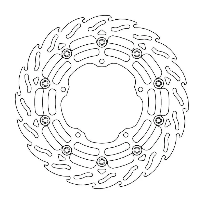 BRAKE ROTOR FLOATING FLAME BLACK