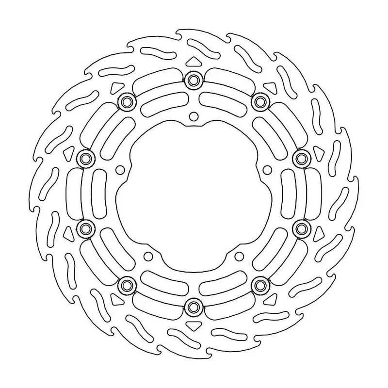 BRAKE ROTOR FLOATING FLAME BLACK