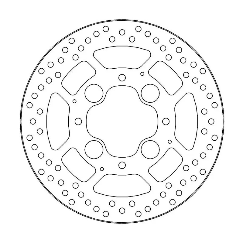 BRAKE ROTOR FIXED HALO ROUND REAR