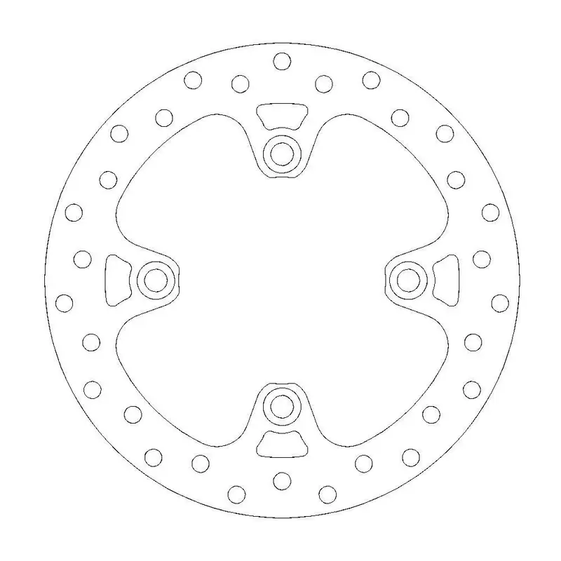 BRAKE ROTOR FIXED HALO ROUND REAR
