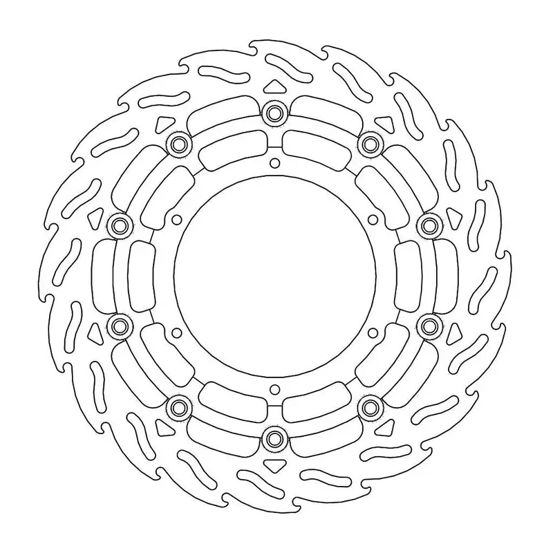 BRAKE ROTOR FLOATING FLAME RACING