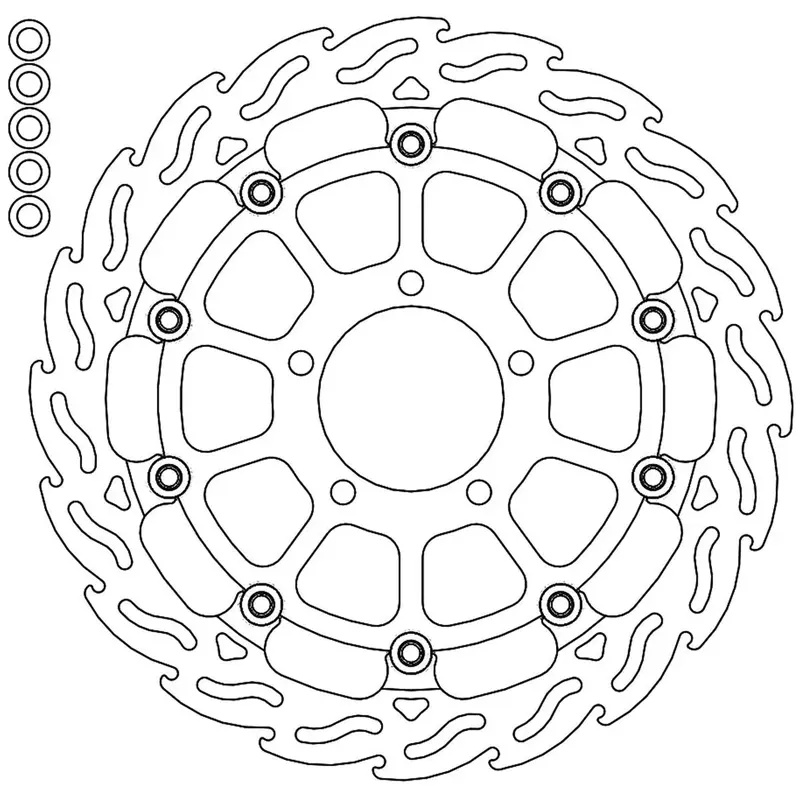 BRAKE ROTOR FLOATING FLAME