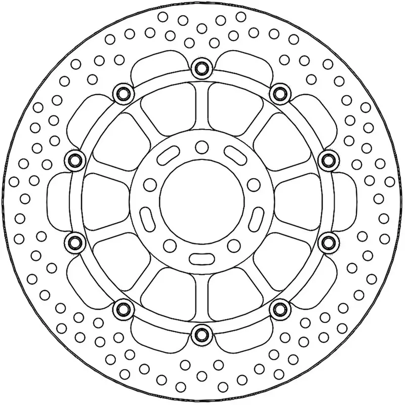 BRAKE ROTOR FLOATING HALO ROUND
