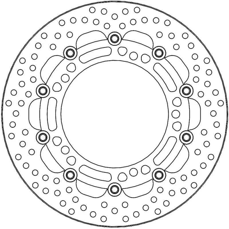 BRAKE ROTOR FLOATING HALO ROUND