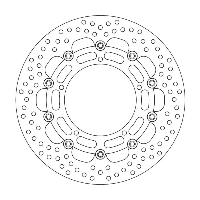 BRAKE ROTOR FLOATING HALO RACING ROUND