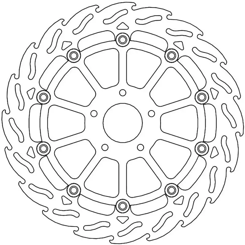 BRAKE ROTOR FLOATING FLAME