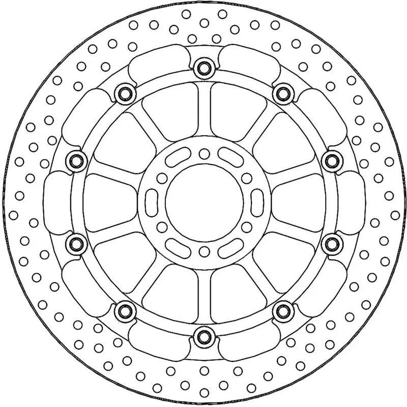 BRAKE ROTOR T-FLOATER HALO
