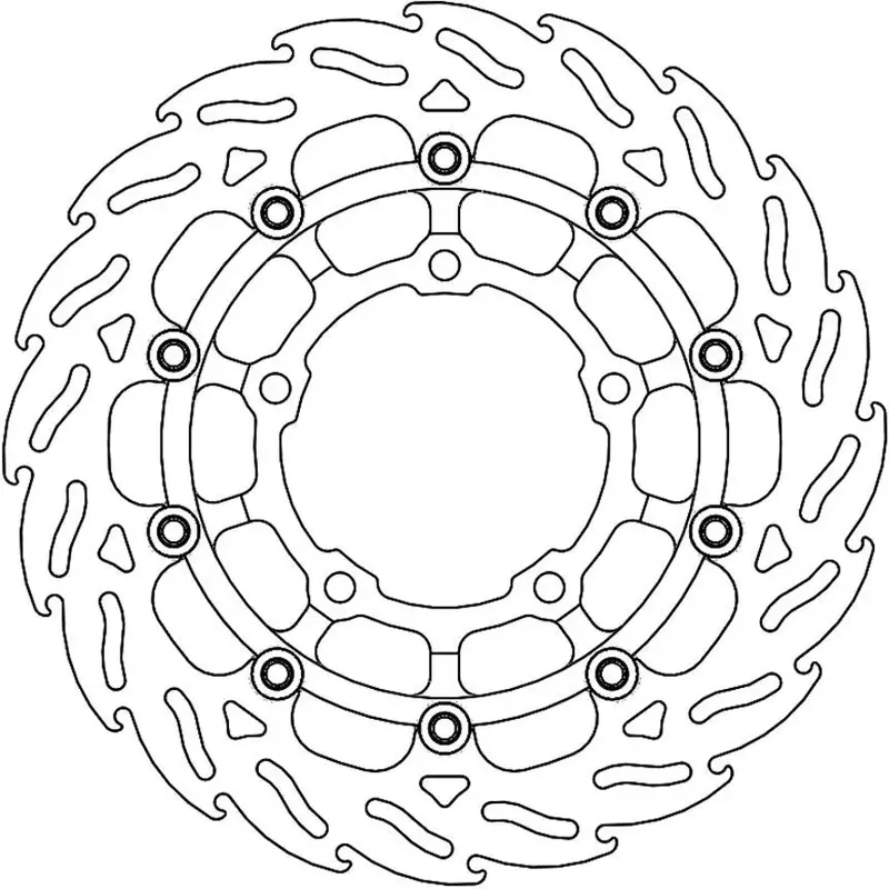 BRAKE ROTOR FLOATING FLAME