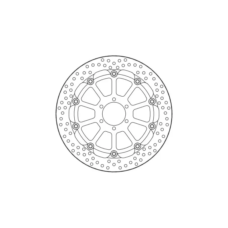 BRAKE ROTOR T-FLOATER HALO ROUND