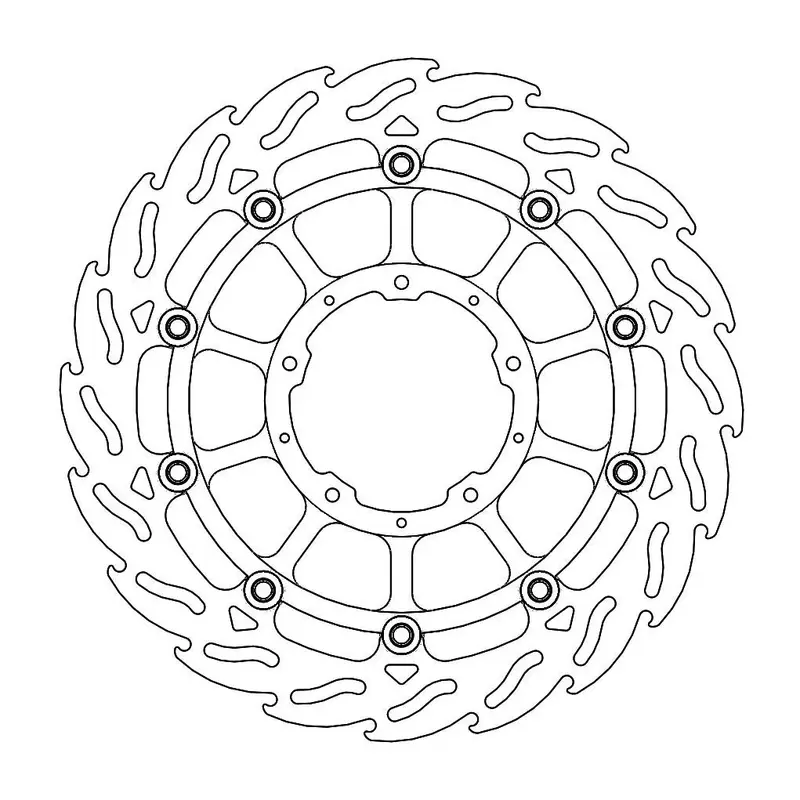 BRAKE ROTOR FLOATING FLAME FR L