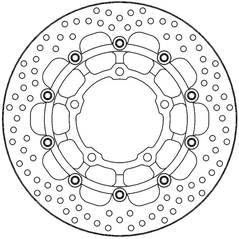BRAKE ROTOR FLOATING HALO FR R