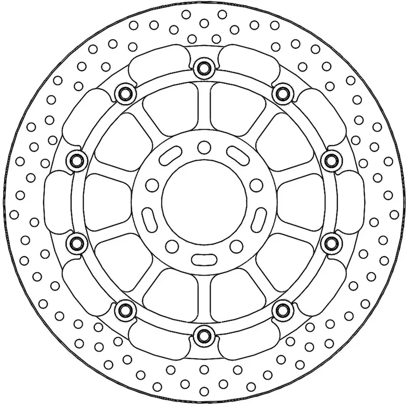 BRAKE ROTOR FLOATING HALO FR L/R