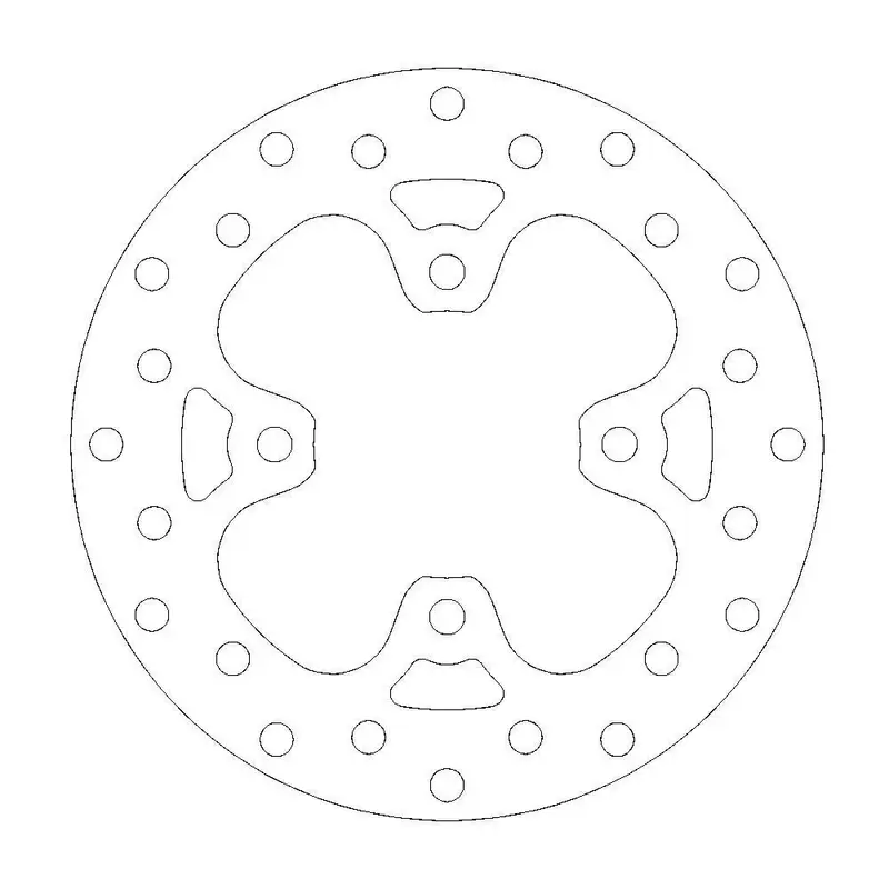 BRAKE ROTOR FIXED HALO ROUND NATURAL