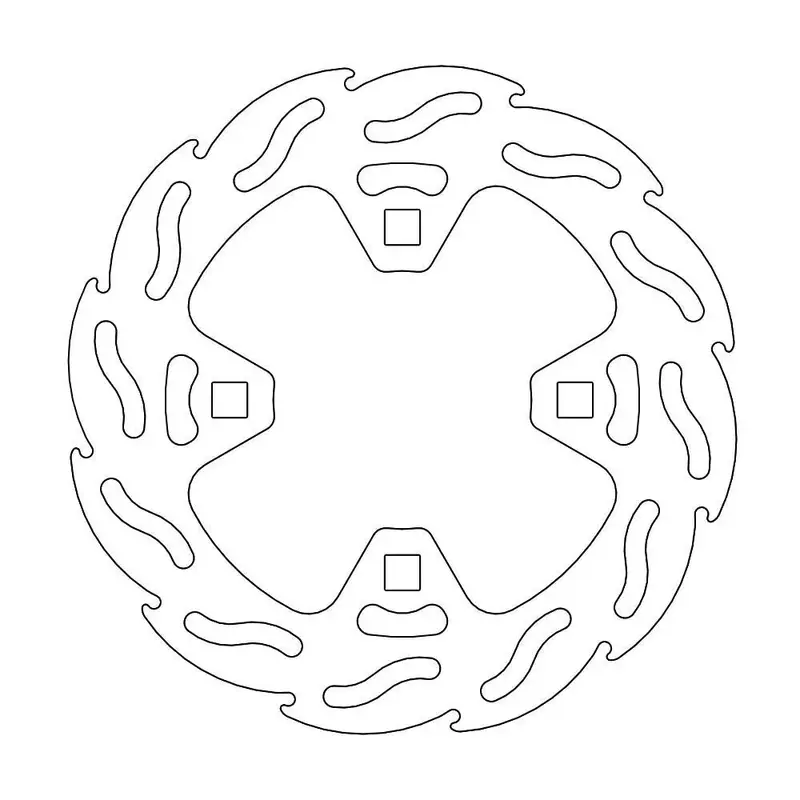 BRAKE ROTOR FIXED FLAME NATURAL