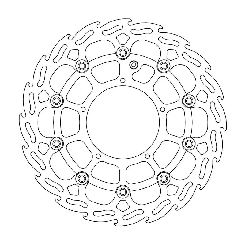 BRAKE ROTOR FLOATING FLAME BLACK