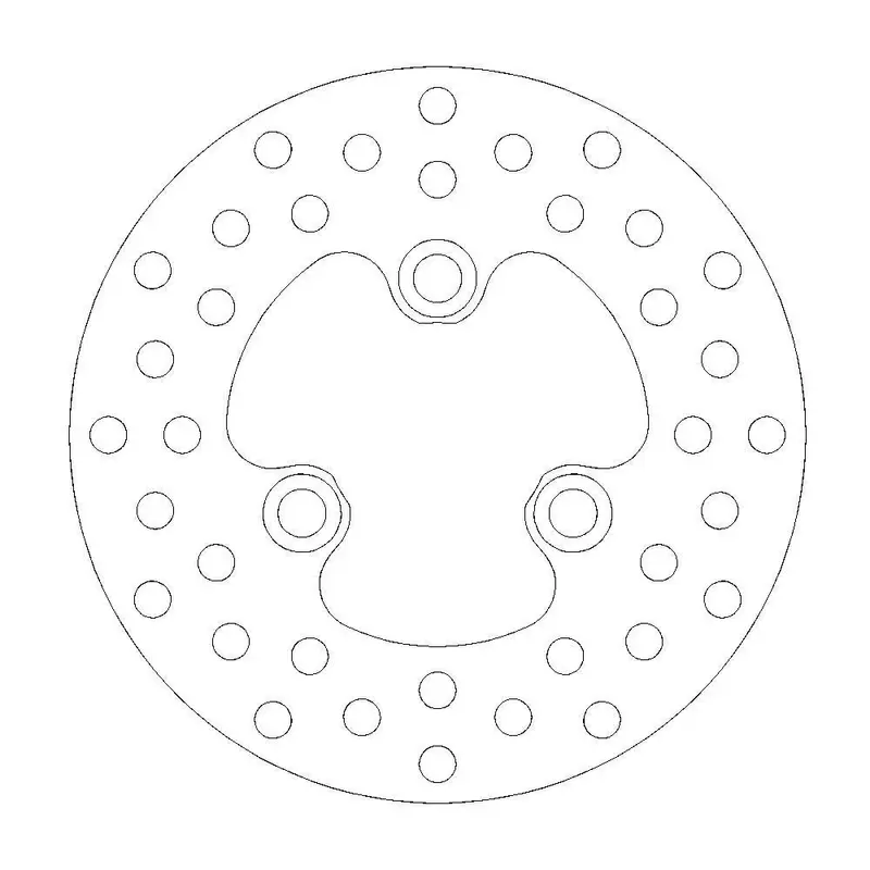 BRAKE ROTOR FIXED HALO ROUND NATURAL