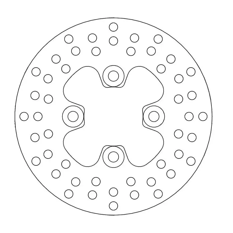BRAKE ROTOR FIXED HALO ROUND NATURAL
