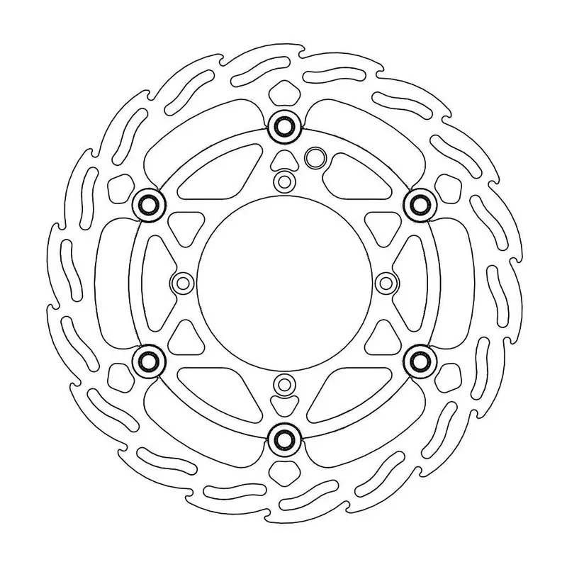 BRAKE ROTOR FLOATING FLAME BLACK