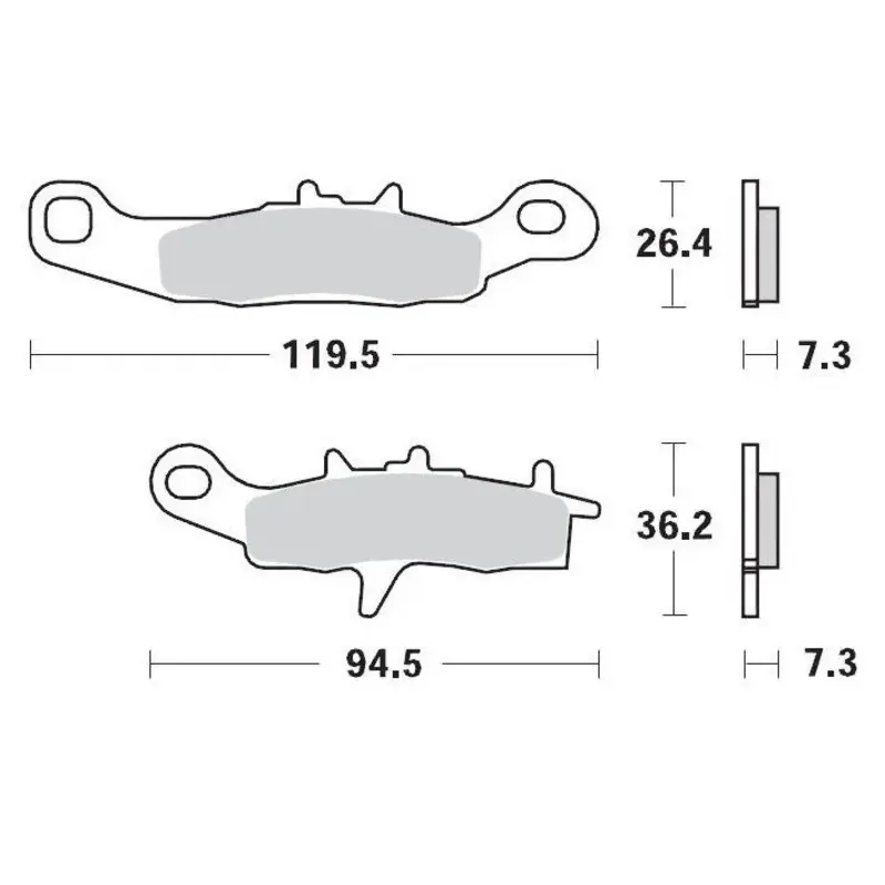 BRAKE PAD OFFROAD SINTER PRO RACING