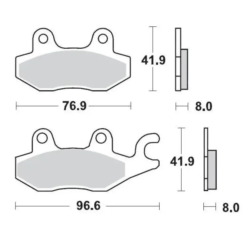 BRAKE PAD ATV SINTER PRO RACING