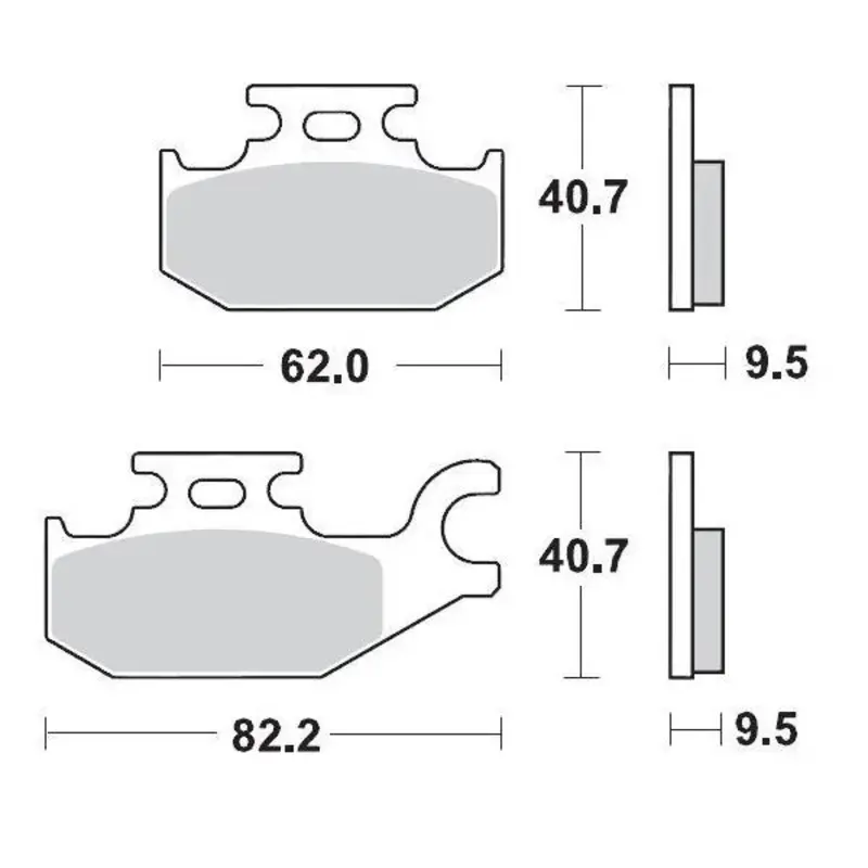 BRAKE PAD ATV SINTER PRO RACING