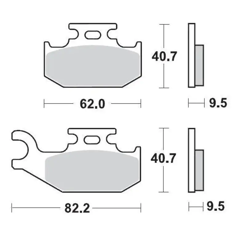 BRAKE PAD ATV SINTER PRO RACING
