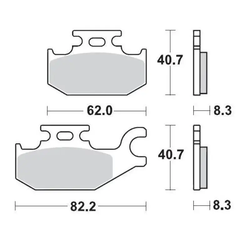 BRAKE PAD ATV SINTER PRO RACING