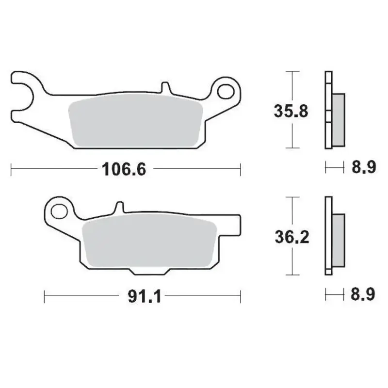 BRAKE PAD ATV SINTER PRO RACING